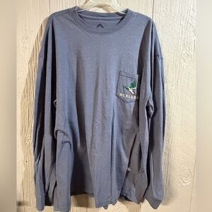 BURLEBO Slate Blue Long Sleeve Tee